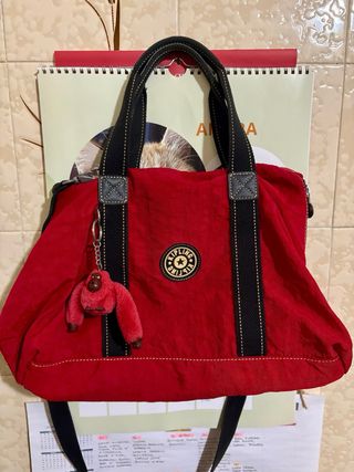 Borsa Kipling anni '90 rossa