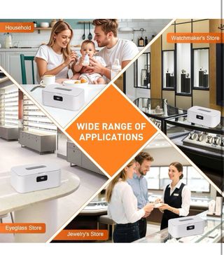 Pulitore Ultrasuoni Gioielli Occhiali 49000Hz