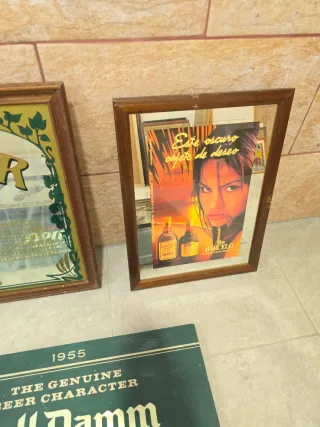 Lote de 5 cuadros di birra vintage