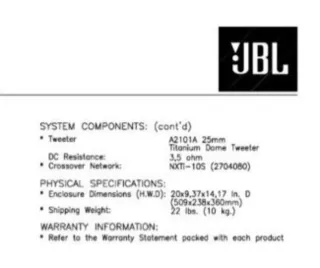 Altavoces JBL XTi 10 Marrones