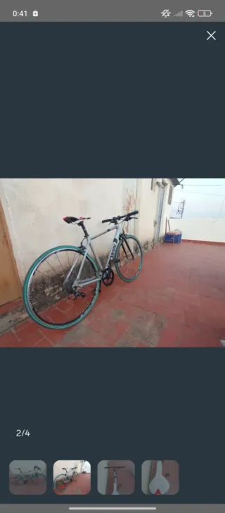 2 bicis normales, 1 patinete eléctrico