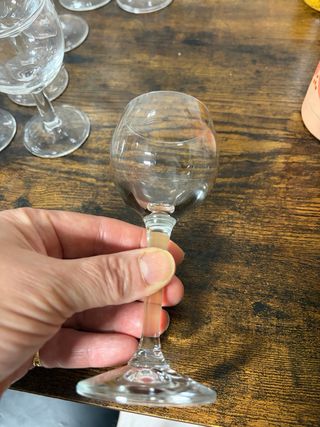 Juego de copas de cristal