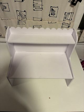 Estantería blanca decorativa de madera