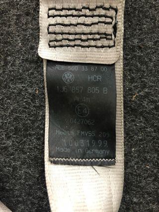 Cinto trás esquerdo VW Golf IV de 1998 a 2004