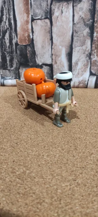 Campesino con Carro 3D