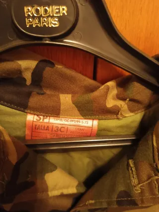Chaqueta militar camuflaje Rodier Paris Talla M