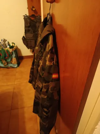 Chaqueta militar camuflaje Rodier Paris Talla M