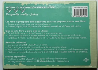 Libro 777 Preguntas Cortas en Fichas