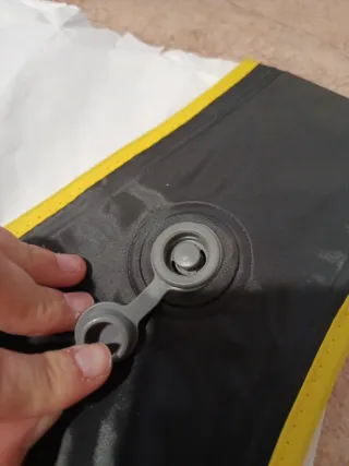 Chaleco salvavidas náutico negro y amarillo