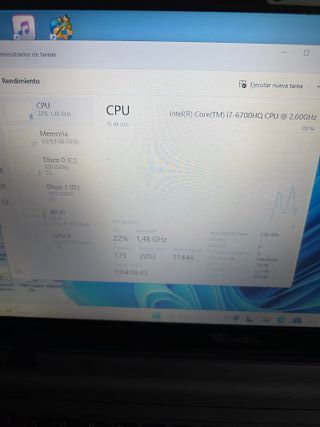 Ordenador portátil I7 SEXTA GENERACIÓN, 10RAM