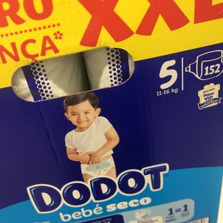 Fraldas Dodot Bebé Seco Tamanho 5