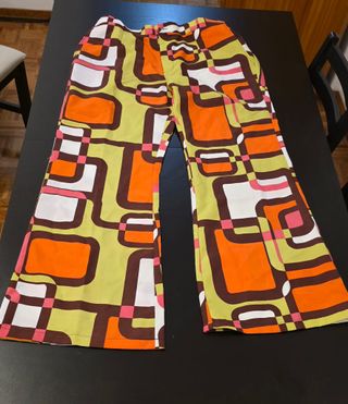 Disfarce Disco Camisa + Calças + Peruca XXL