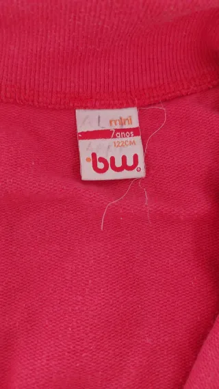 Casaco infantil rosa com detalhes Pac-Man