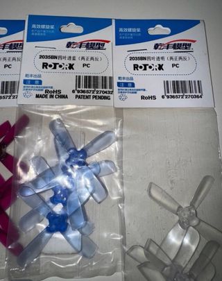 Hélices GENFAN 2035 FPV (Azul, Rosa, Roxo)