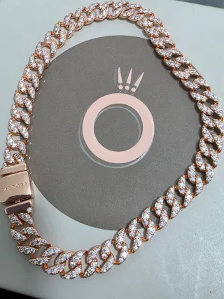 Bracciale Pandora intreccio Pave' cm 20