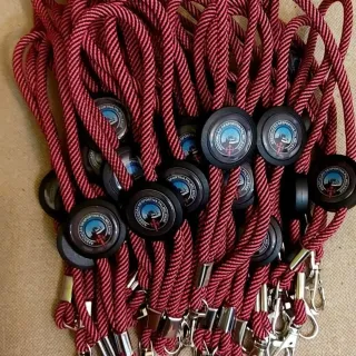 Porta chaves mosquetão corda dupla