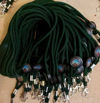 Porta chaves mosquetão corda dupla