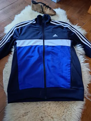 Sudadera Adidas Cremallera Bicolor