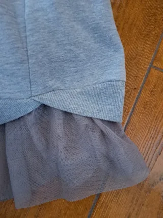 Vestido Gris Mayoral con Tul