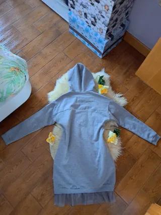 Vestido Gris Mayoral con Tul