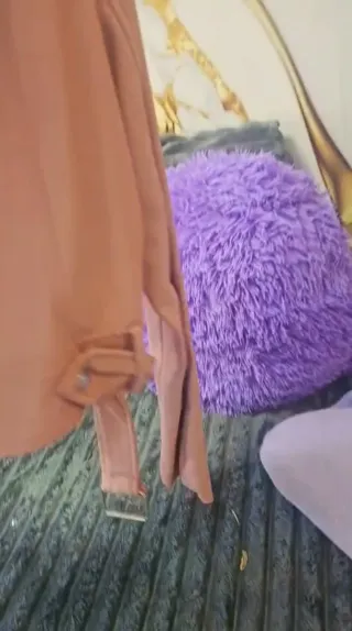 Cazadora piel rosa mujer