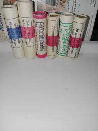 Oportunidad de hoy 6 cartuchos monedas pesetas s/c