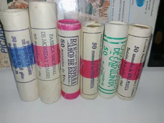 Oportunidad de hoy 6 cartuchos monedas pesetas s/c