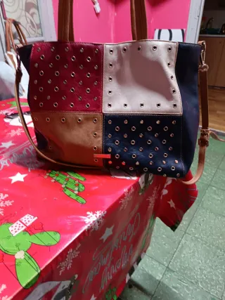 Bolso Desigual Multicolor con Tachuelas