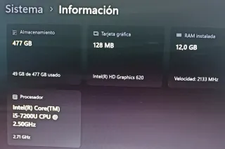 HP i5-7200U 512GB SSD 12GB RAM