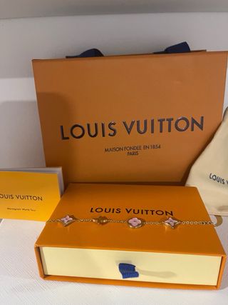 Pulseira Louis Vuitton Dourada Multicolor