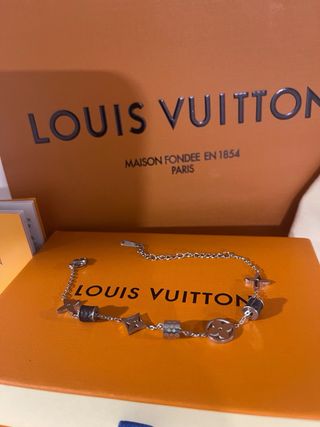 Pulseira Louis Vuitton Dourada Multicolor