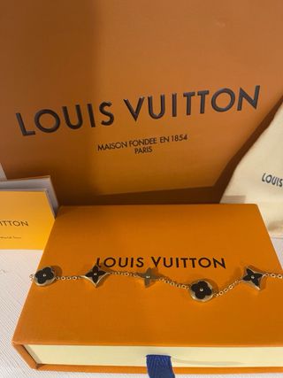 Pulseira Louis Vuitton Dourada Multicolor