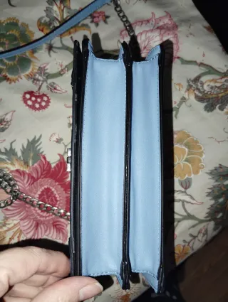 Bolso pequeño Stradivarius celeste con poco uso