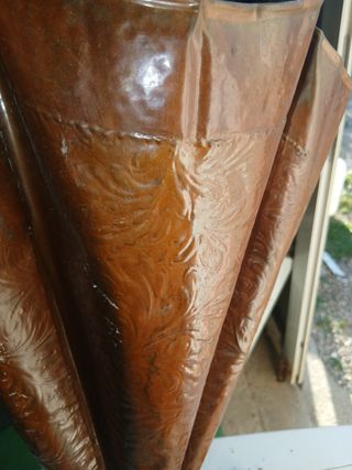 Paragüero cobre antiguo