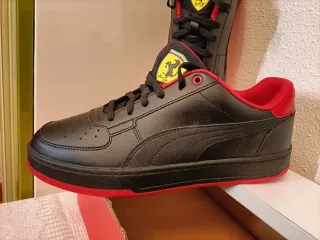 Zapatillas Puma Ferrari Negras y Rojas Original