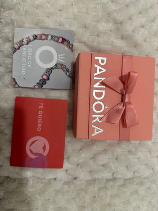 PulseraPandoraDorada charmCorazón Verde Charm love