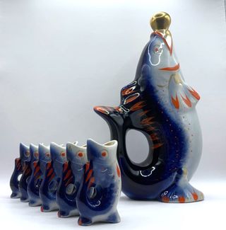 POLONNE Ucraina / RUSSIA Set Liquore PESCI