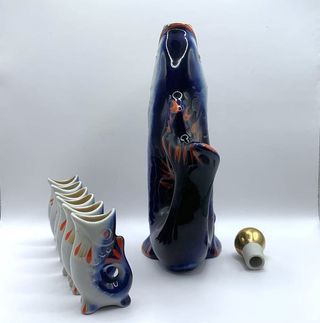 POLONNE Ucraina / RUSSIA Set Liquore PESCI