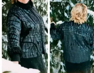 A Estrenar.Nueva Chaqueta imitación cocodrilo pelo