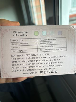 Altavoz Bluetooth Radio Vintage Batería