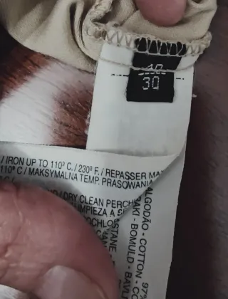 Vestido camisero beige