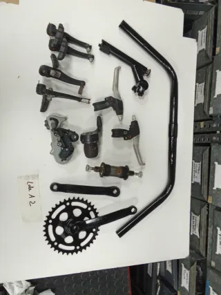 Lote componentes bicicleta