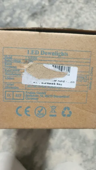 Pack 5 Focos LED Redondos Empotrables