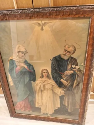 Quadro della Sagrada Familia con Cornice