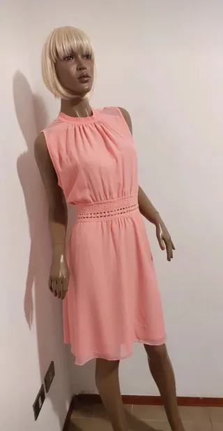 Vestito svasato rosa