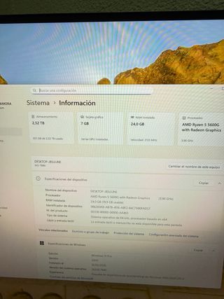 PC Sobremesa Ryzen 5 5600G Windows 11 Pro