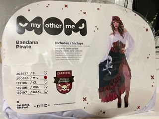 Disfraz Pirata Talla M/L