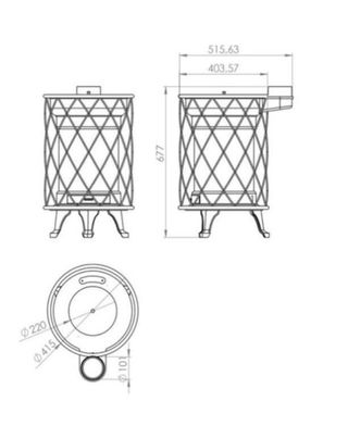 Estufa de Leña nueva  8Kw AST1012