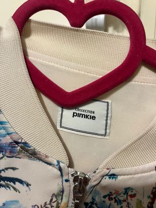 Chaqueta Bomber Estampada Talla M