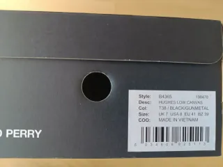 Zapatillas Fred Perry Negras y Blancas